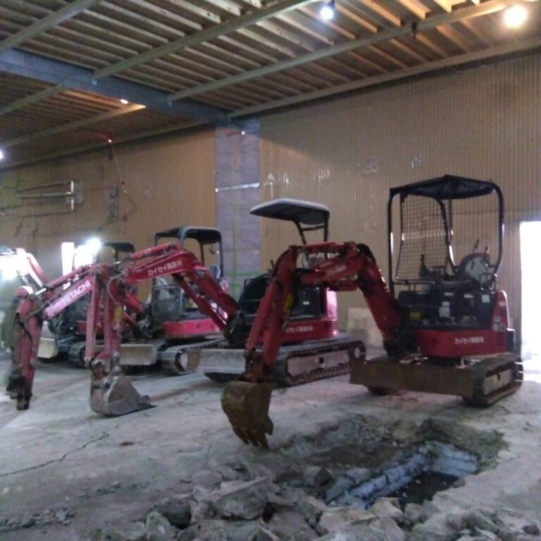 解体現場の様子